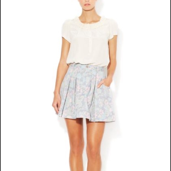 Marc Jacobs Drew Blossom A Line Mini Skirt - Picture 1 of 9